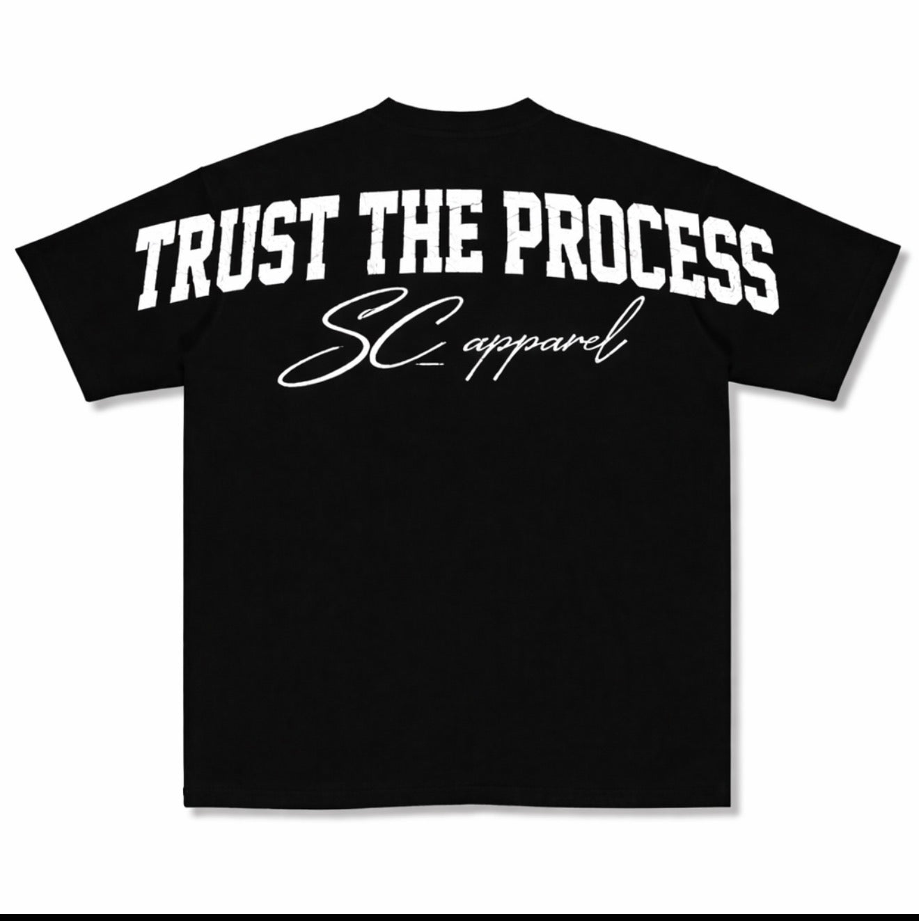 Trust The Process Black & White Tee