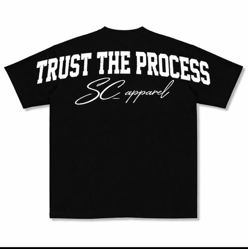 Trust The Process Black & White Tee