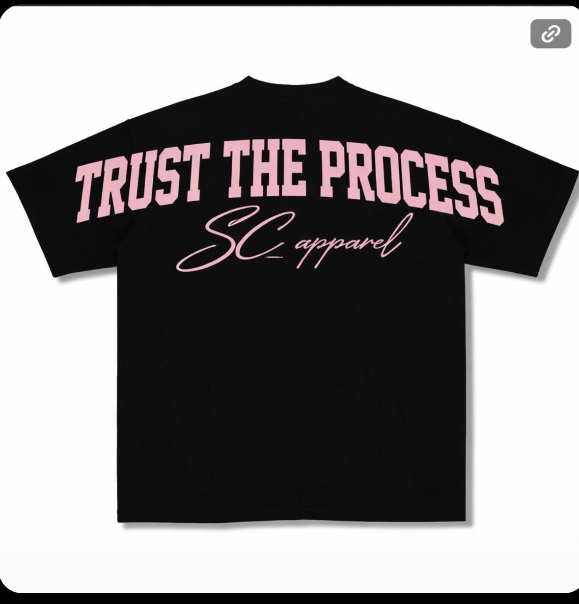 Trust The Process Pink & Black Tee